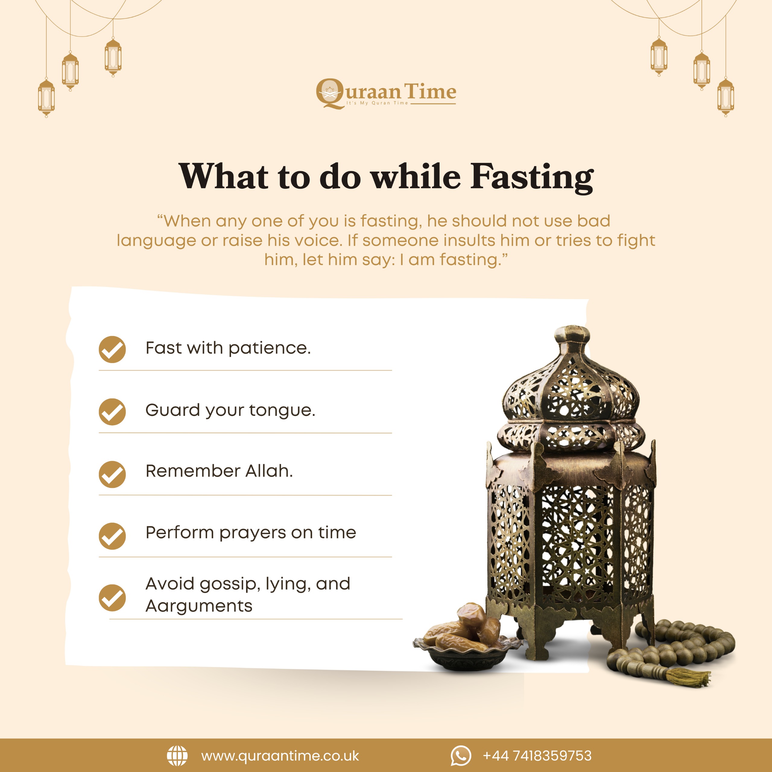 What to do while Fasting